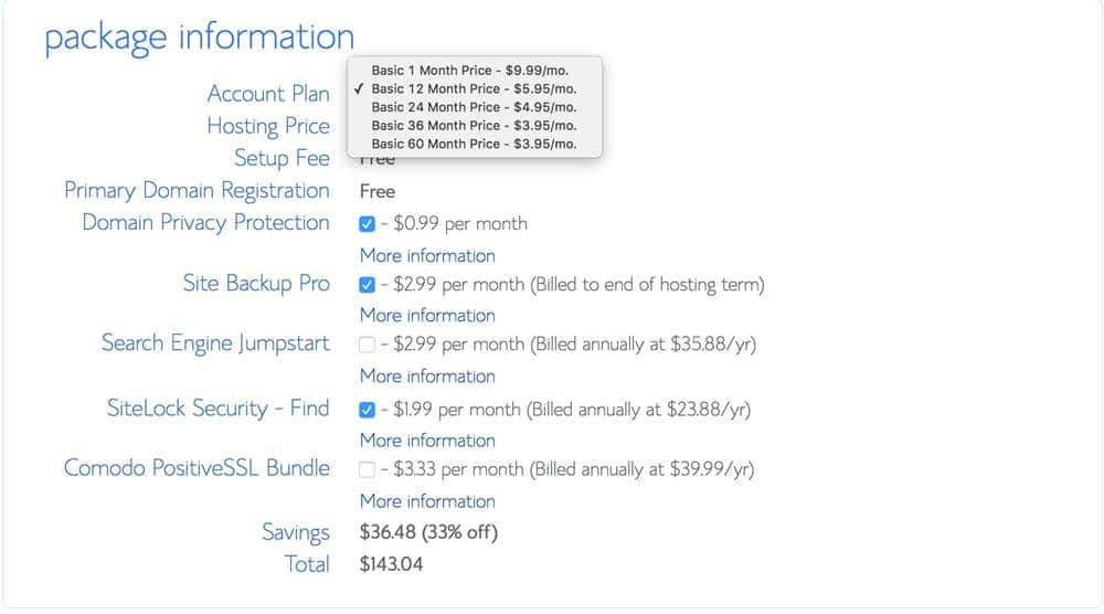 how to start a blog package