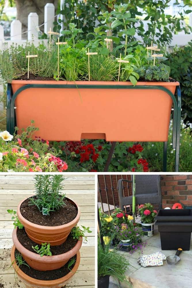 outdoor plant containers