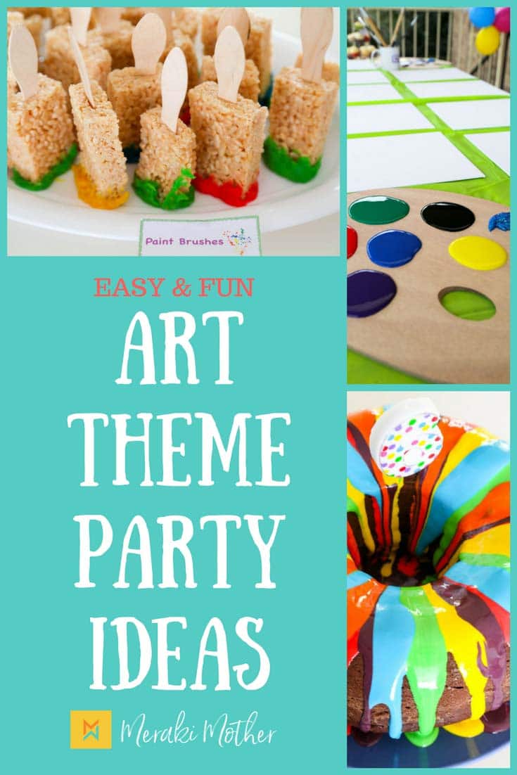 DIY Kids Art Party - Colorful Food And Decor - Anika's DIY Life