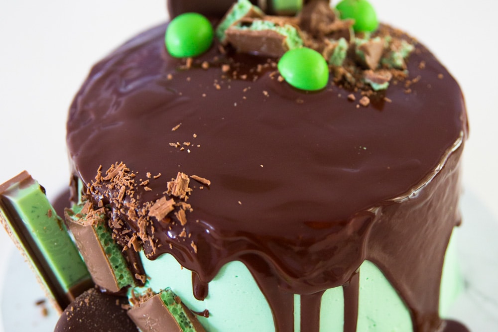 Chocolate Mint St Patricks Day Cake