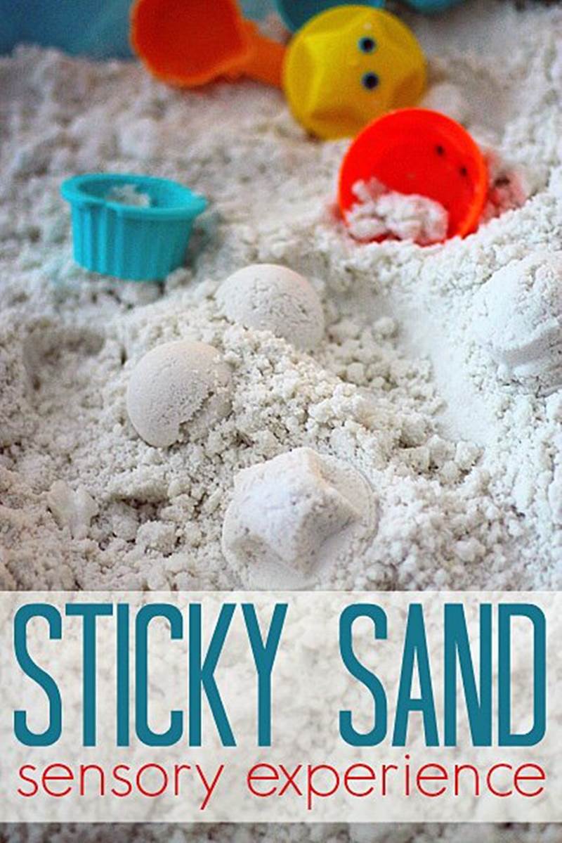 Stick Sand Sensory Bin