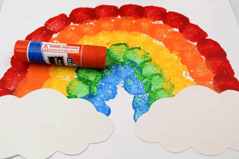 Rainbow Cotton Ball Craft - Meraki Mother