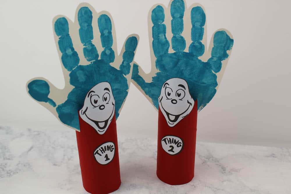 Thing 1 and thing 2 dr seuss craft ideas