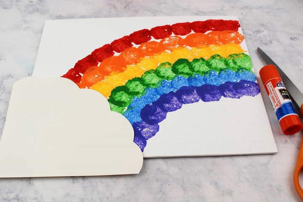 Rainbow Cotton Ball Craft - Meraki Mother