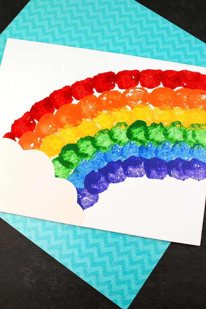 Rainbow Cotton Ball Craft Meraki Mother