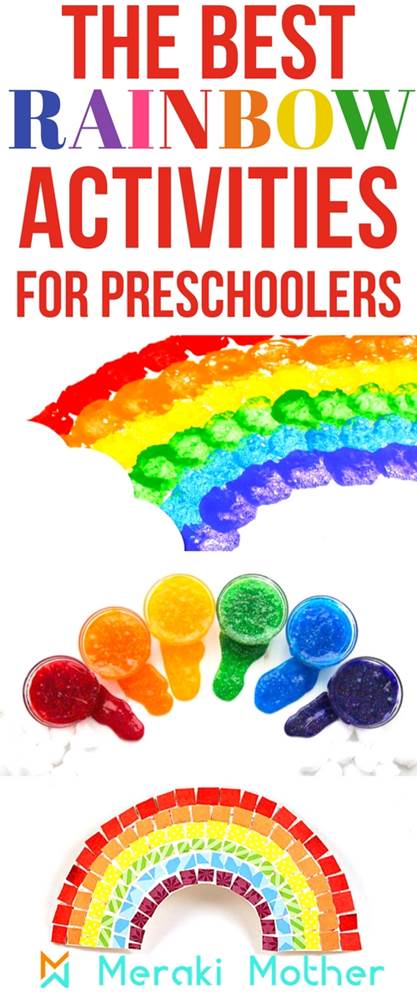 Rainbow activities for preschoolers. The best art and crafts, sensory, fine motor, fruit loop, paper craft and paper plates rainbow crafts to bring hours of fun and learning to the kids. Check our list of 30+ rainbow activities ideas.