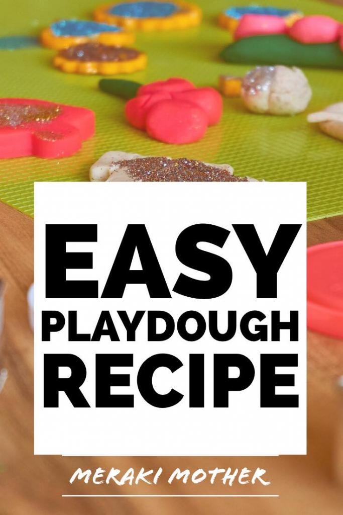 Easiest Playdough without Cream of Tartar 3 SIMPLE INGREDIENTS
