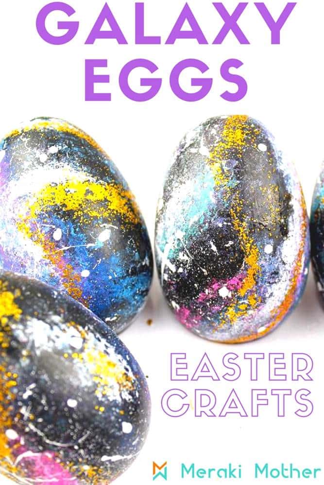 Galaxy eggs are so much fun to make and will be the most remarkable item in your Easter Basket.
