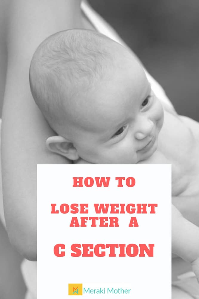 how to lose weight at home after c section