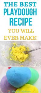 Homemade playdough recipe