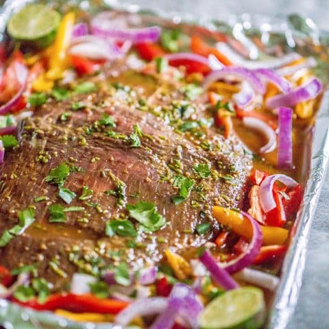 Sheet Pan Steak Fajitas