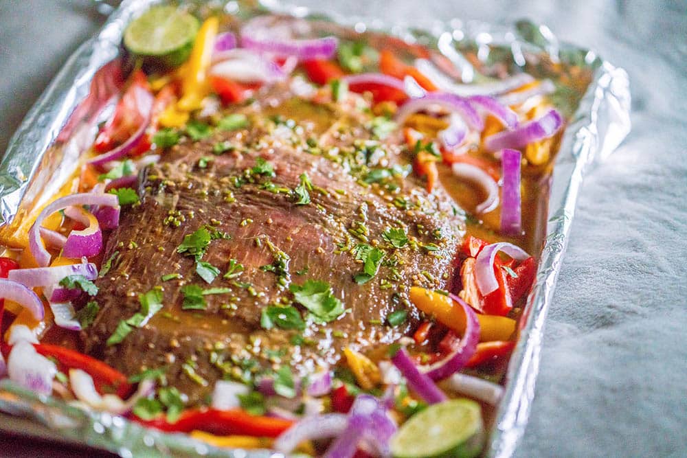 Sheet Pan Steak Fajitas