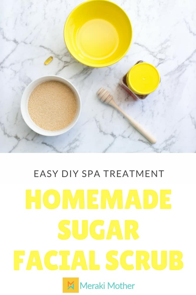 Easy DIY Spa Treatment Homemade Facial Scrub