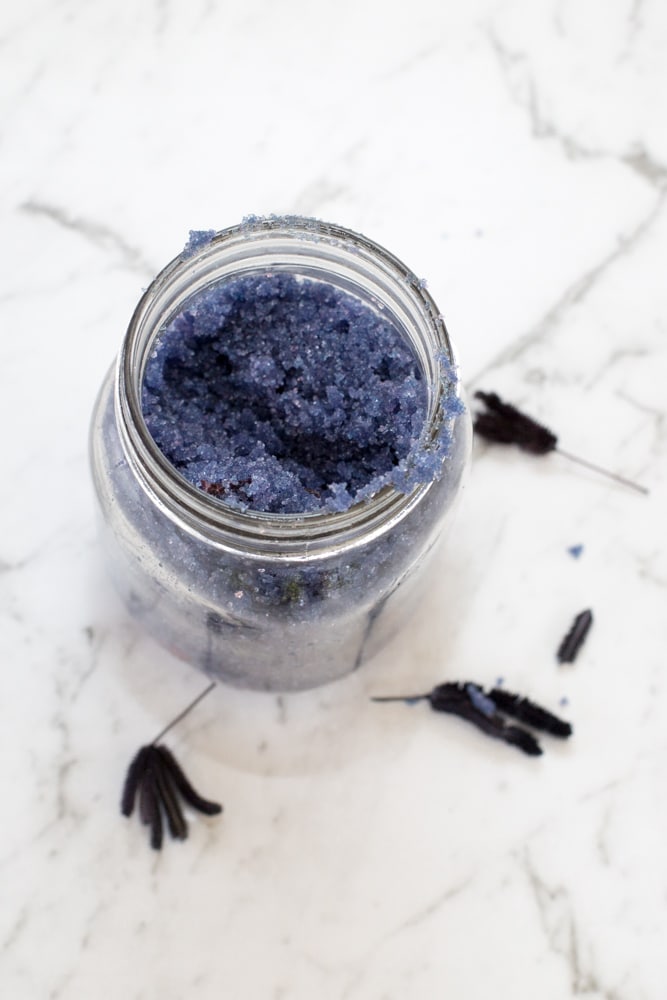 Homemade Lavender Sugar scrub