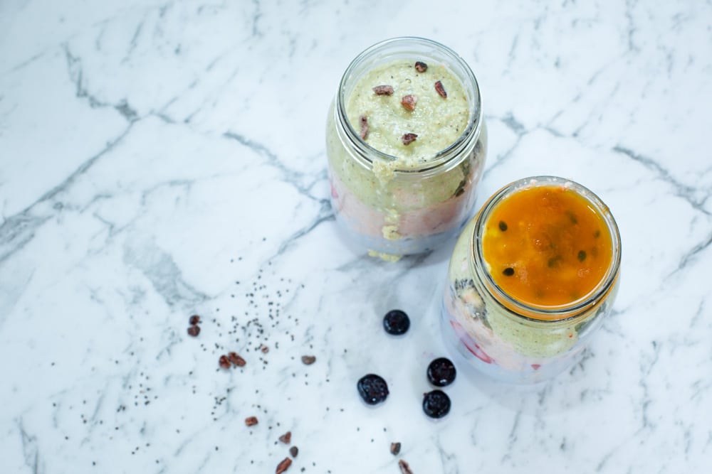 Healthy Rainbow Overnight Oats Meraki Mother