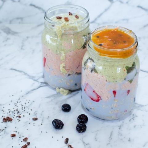 Healthy and Easy Rainbow Overnight Oats Meraki Mother