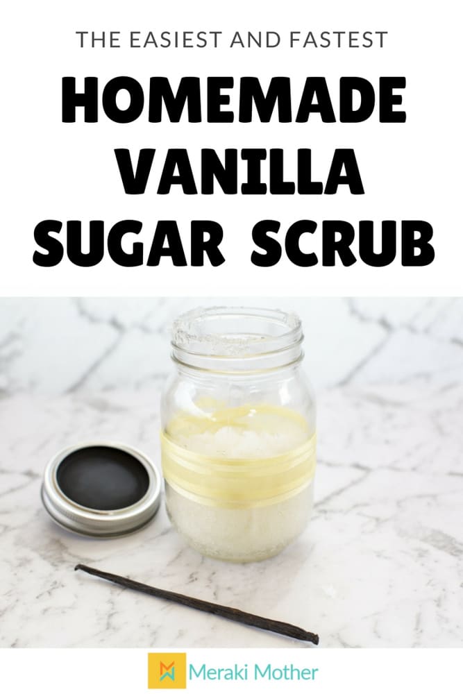 The Easiest and Fastest Vanilla Sugar Scrub
