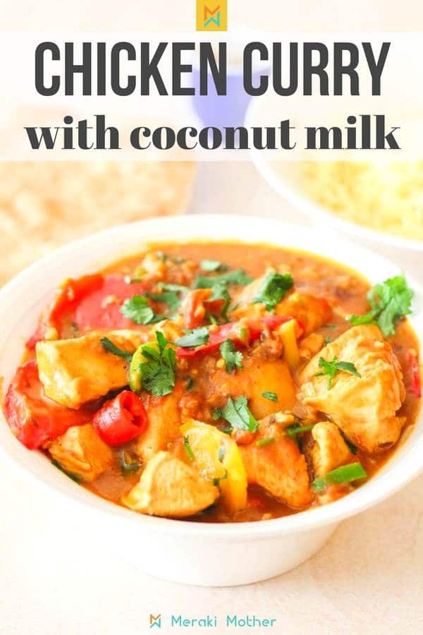 Chicken curry recipe with coconut milk