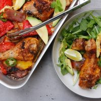 Chicken fajita sheet pan dinner