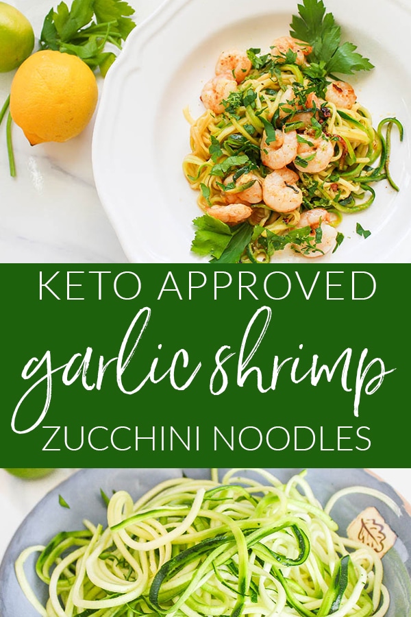 Garlic Shrimp Zucchini Noodles Keto Diet 