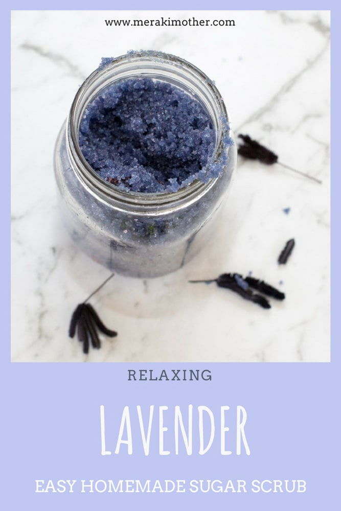 Relaxing Lavender Easy Homemade Sugar Scrub