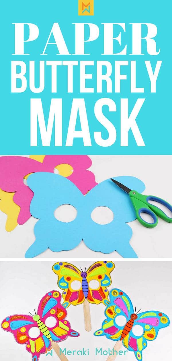 butterfly paper mask tutorial