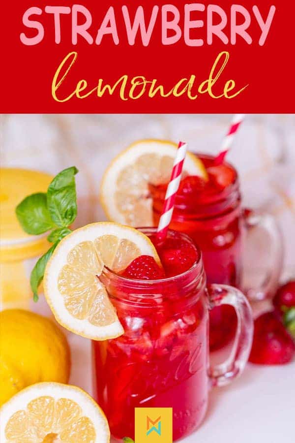 This Fresh Strawberry Lemonade Recipe is the perfect refreshing summer beverage!