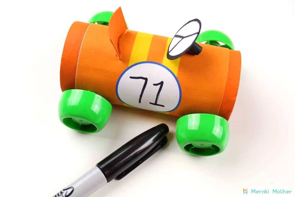 Racing Car Craft For Kids - Meraki Mother