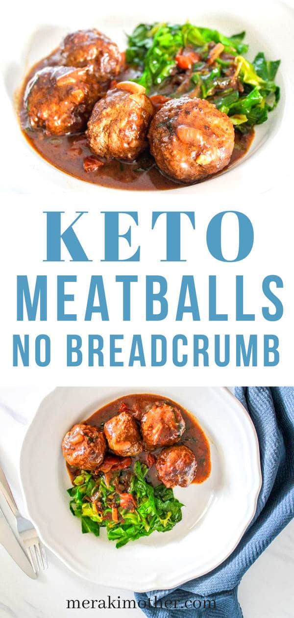 keto meatballs with no breadcrumb