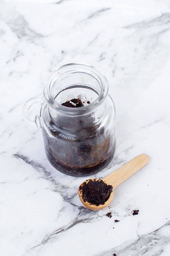 coconut coffee scrub