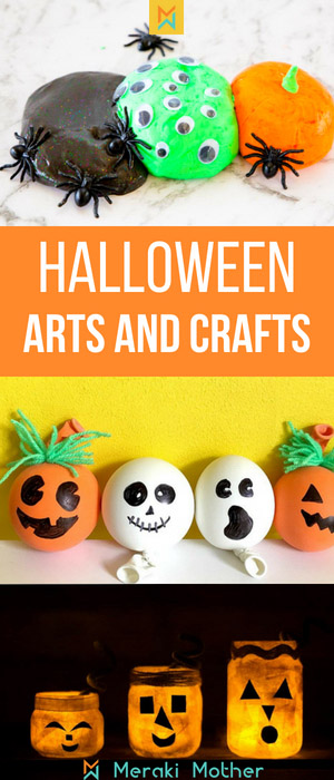 Easy Halloween Arts And Crafts For Preschoolers - Meraki Mother