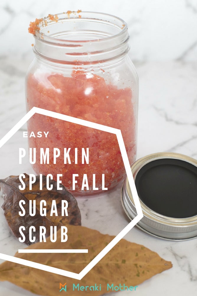 Easy Pumpkin Spice Fall Sugar Scrub