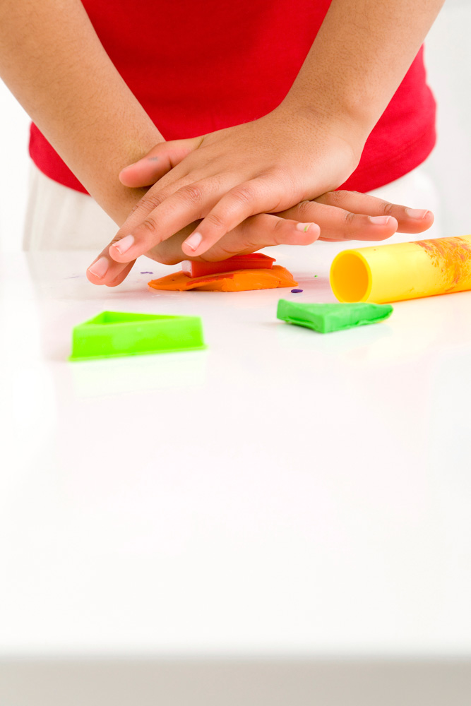 play dough sensory activity