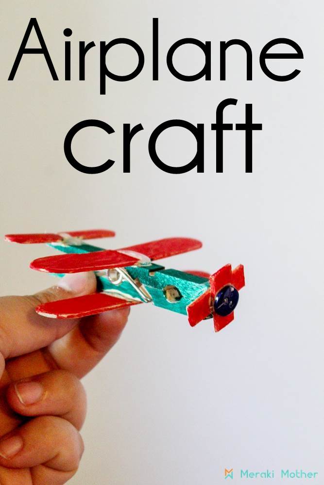 airplane craft for preschooler