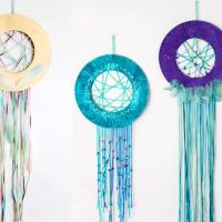 Paper Plate Dream Catcher Craft For Kids