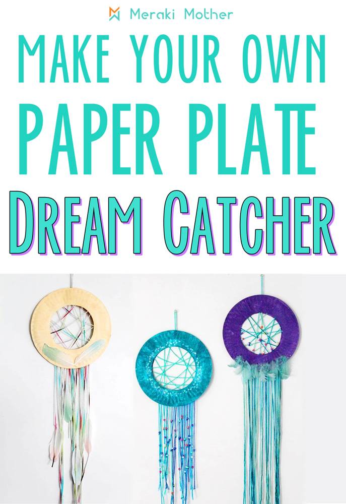 Paper Dream Catcher Craft For Kids - Made with HAPPY