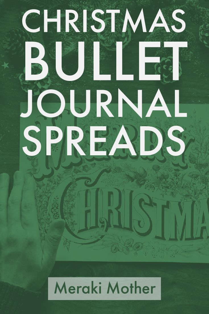 bullet journal christmas spreads