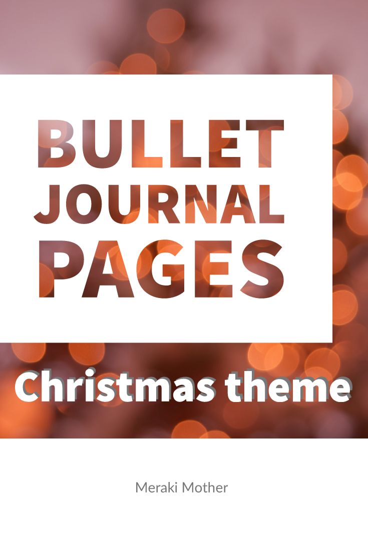 Christmas bullet journal inspiration