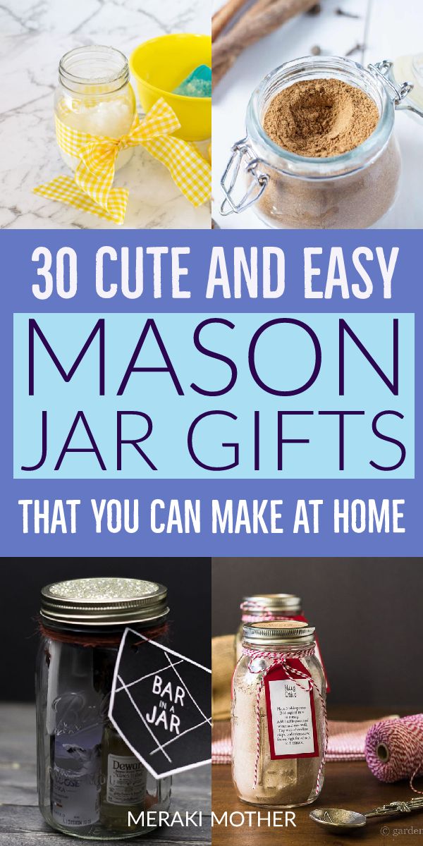 mason jar gift ideas