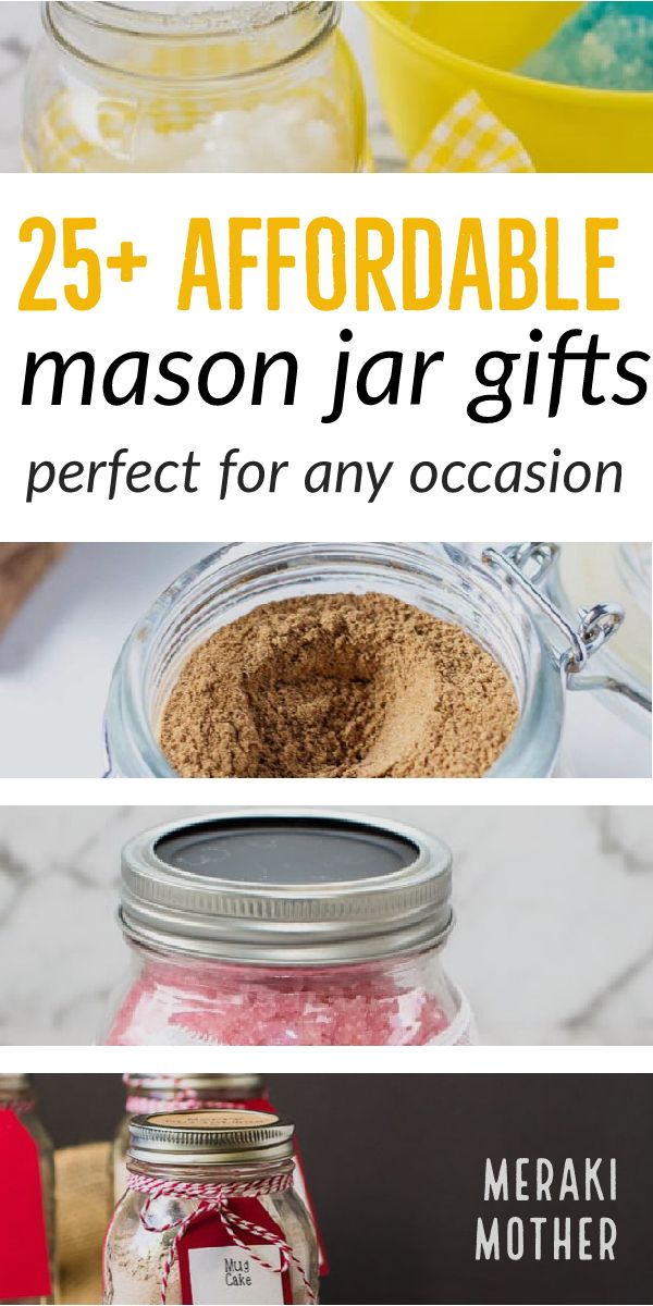 affordable mason jar gifts