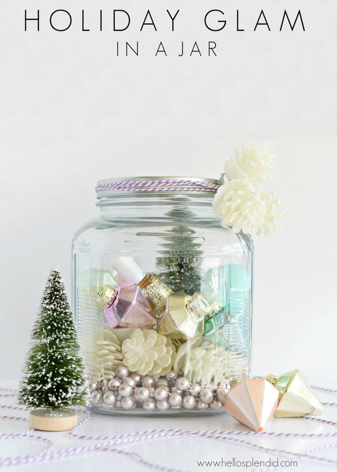 Holiday mason jar gift