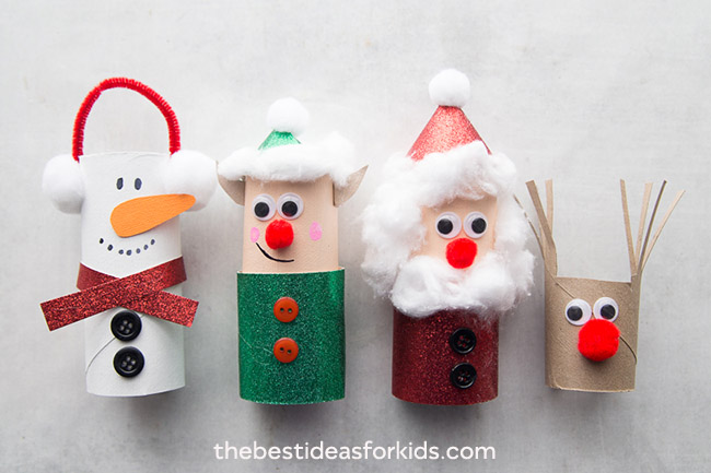 Paper Christmas Crafts for Kids * Moms and Crafters