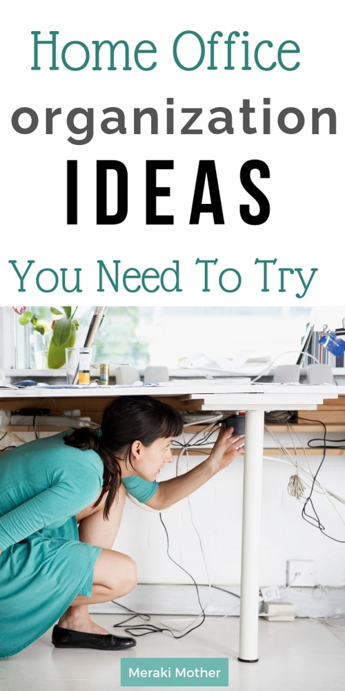 Easy Home Office Organization Ideas You Need To Try. How To Organize Your Home Office Without Spending A Fortune.