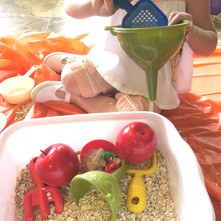 Image for Apple Cinnamon Oatmeal Sensory Bin
