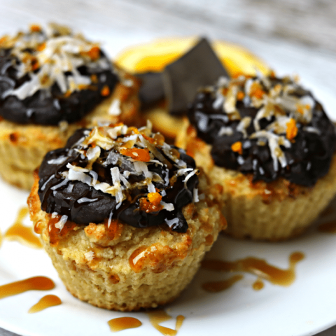 Image for Keto Orange Muffins with Orange Chocolate Glaze