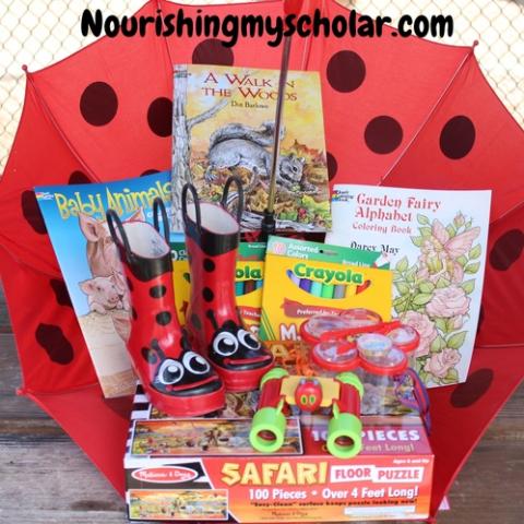 Image for Umbrella Easter Basket Idea