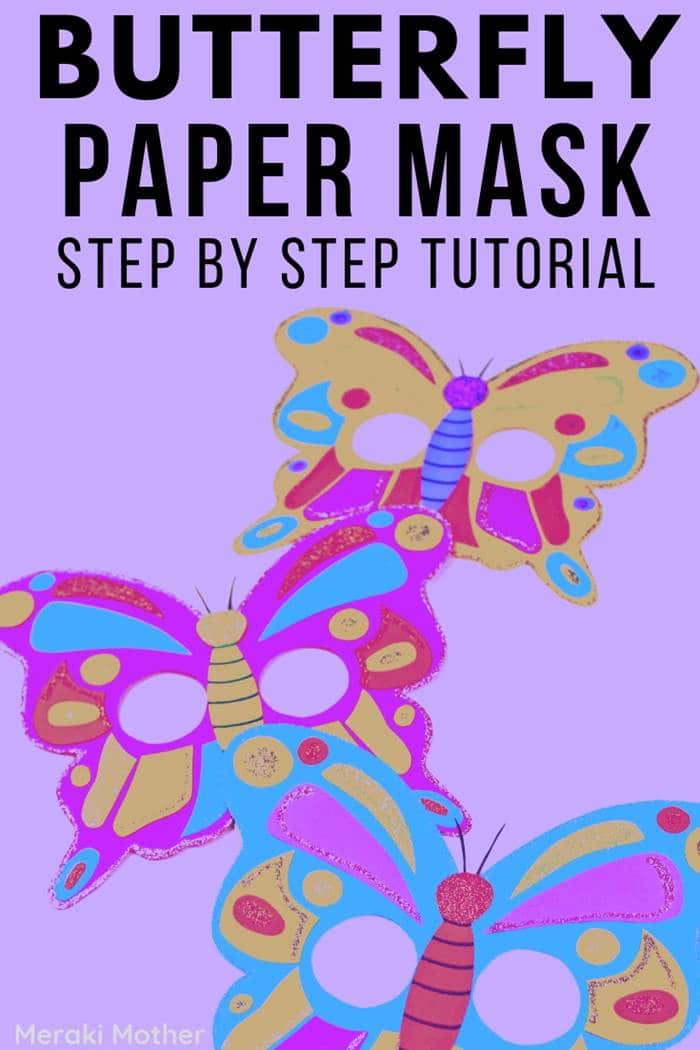 how to make butterfly paper mask