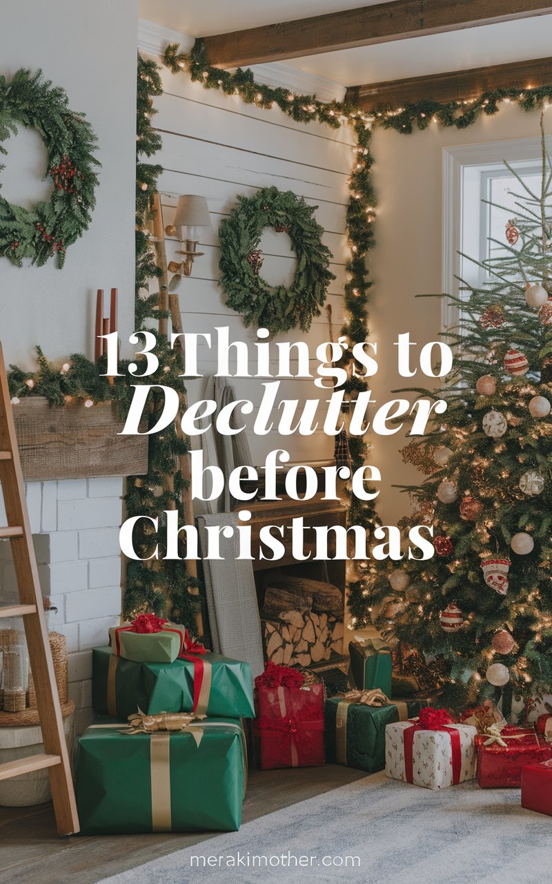 13 Things to Declutter Before Christmas - Meraki Mother