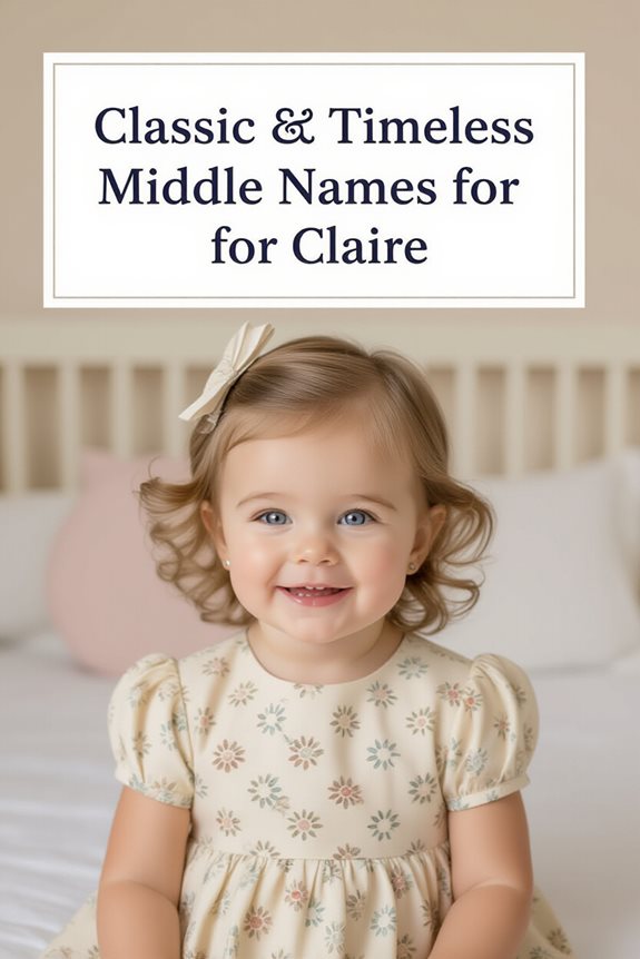 elegant middle names for claire