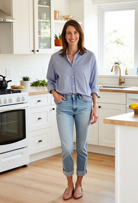 casual chic mom outfit